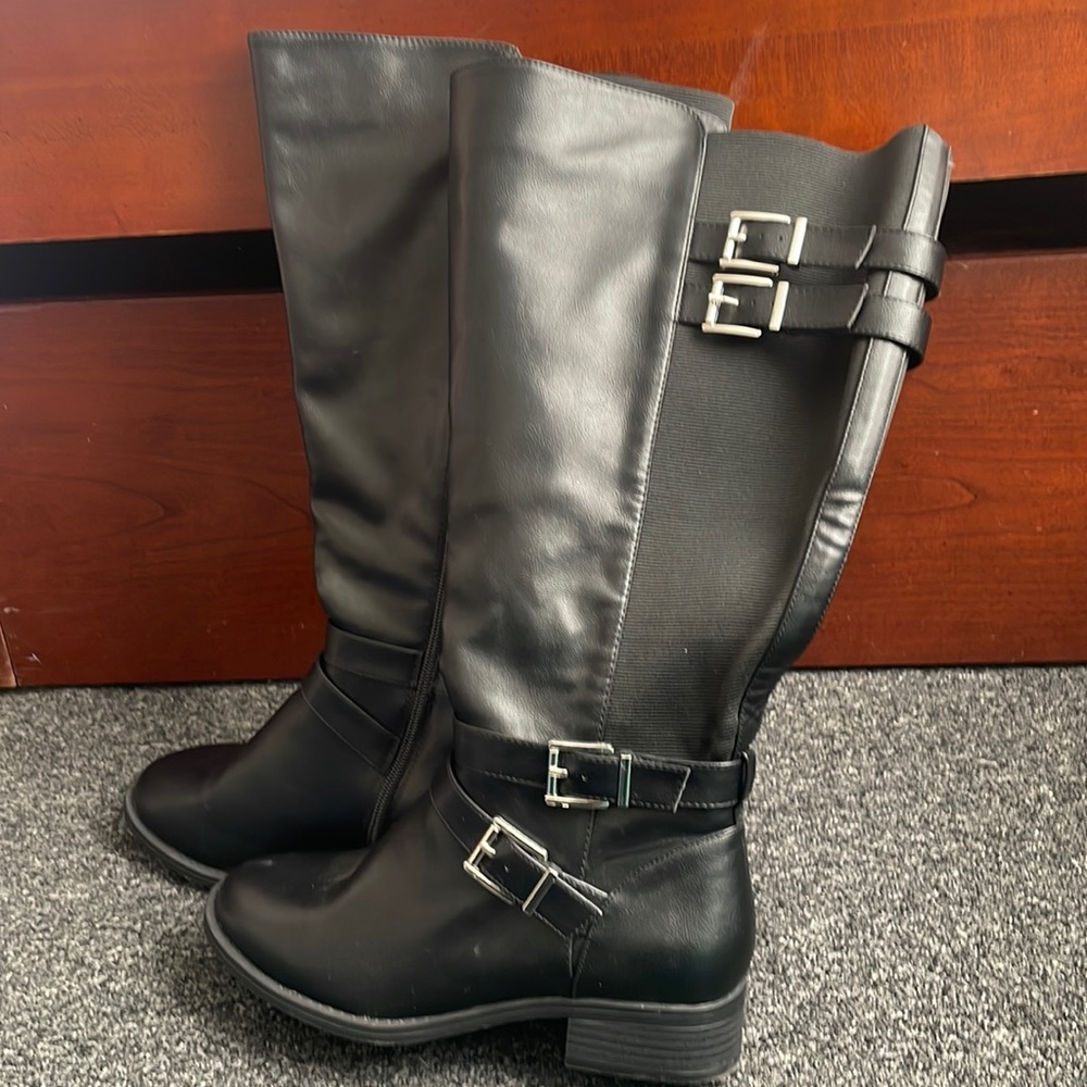 Women’s Torrid Black Riding Boot with Buckle